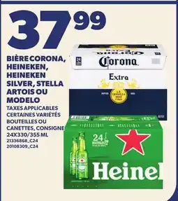 Provigo BIÈRE CORONA, HEINEKEN, HEINEKEN SILVER, STELLA ARTOIS OU MODELO, 24X330/355 ML offer
