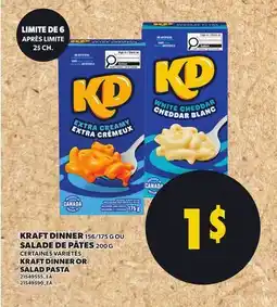 Provigo KRAFT DINNER, 156/175 G OU SALADE DE PÂTES, 200 G | KRAFT DINNER OR SALAD PASTA offer