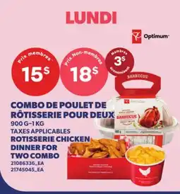 Provigo COMBO DE POULET DE ROTISSERIE POUR DEU, 900 G-1 KG | ROTISSERIE CHICKEN DINNER FOR TWO COMBO offer