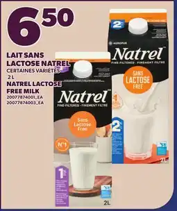Provigo LAIT SANS LACTOSE NATREL | NATREL LACTOSE FREE MILK offer