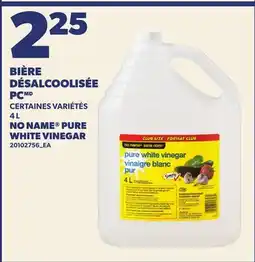 Provigo BIÈRE DÉSALCOOLISÉE PC | NO NAME PURE WHITE VINEGAR offer
