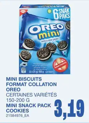 Wholesale Club MINI BISCUITS FORMAT COLLATION offer