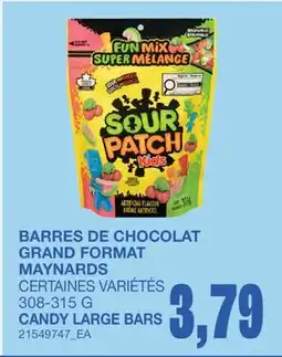 Wholesale Club BARRES DE CHOCOLAT GRAND FORMAT offer