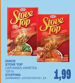 Wholesale Club FARCE STOVE TOP offer