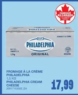 Wholesale Club FROMAGE À LA CRÈME offer