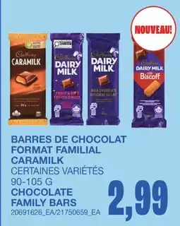 Wholesale Club BARRES DE CHOCOLAT FORMAT FAMILIAL offer