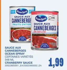 Wholesale Club SAUCE AUX CANNEBERGES offer