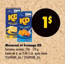 Wholesale Club Macaroni et fromage KD offer