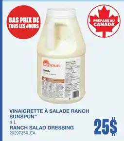 Wholesale Club VINAIGRETTE À SALADE RANCH offer