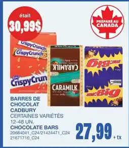 Wholesale Club BARS DE CHOCOLAT, 12-48 UN offer