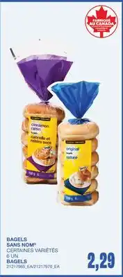 Wholesale Club BAGELS, 6 UN offer