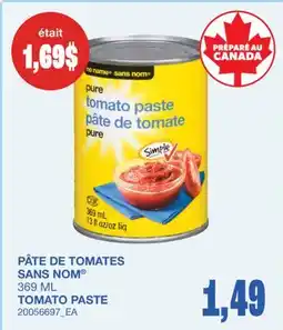 Wholesale Club PÂTE DE TOMATES SANS NOM offer