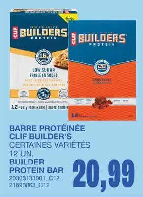 Wholesale Club BARRE PROTÉINÉE BUILDER'S, 12 UN offer