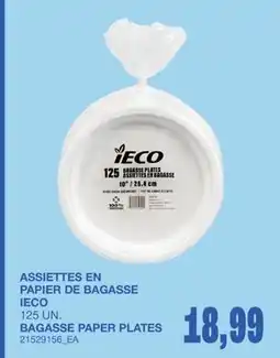 Wholesale Club ASSIETTES EN PAPIER DE BAGASSE, 125 UN offer