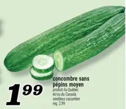 Marché Richelieu CONCOMBRE SANS PÉPINS MOYEN | SEEDLESS CUCUMBER offer