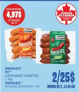 Wholesale Club SMOKIES offer