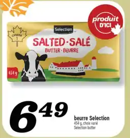 Marché Richelieu BEURRE SELECTION | SELECTION BUTTER offer