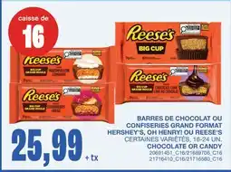 Wholesale Club BARRES DE CHOCOLAT OU CONFISERIES GRAND FORMAT, 16-24 UN offer