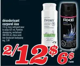 Marché Richelieu DÉSODORISANT CORPOREL AXE | AXE DEODORANT BODYSPRAY offer