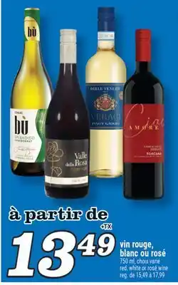 Marché Richelieu VIN ROUGE, BLANC OU ROSÉ | RED, WHITE OR ROSÉ WINE offer
