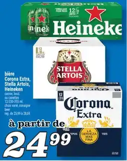Marché Richelieu BIÈRE CORONA EXTRA, STELLA ARTOIS, HEINEKEN | BEER offer