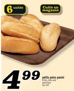 Marché Richelieu PETITS PAINS PANINI | PANINI BUNS offer