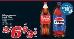Marché Richelieu BOISSON GAZEUSE PEPSI, COKE | SOFT DRINK offer