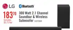 The Brick LG 2.1 CH Bluetooth Dolby Digital Soundbar with Wireless Subwoofer (S40T.DCANLLK) offer