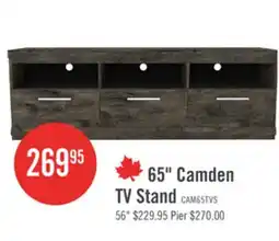 The Brick Camden 65 TV Stand with Storage and Cable Management for TVs up to 70 - Alabaster Oak offer