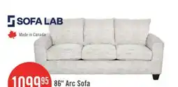 The Brick Made in Canada Customizable Sofa Lab Arc 86 Fabric Sofa – Plush Oyster offer