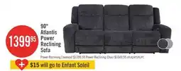 The Brick Atlantis 90 Fabric Zero Gravity Power Reclining Sofa - Dark Grey offer