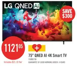 The Brick LG 75 QNED75B Mini-LED 4K Smart webOS TV (75QNED75BUA.ACC) – 2026 Model offer