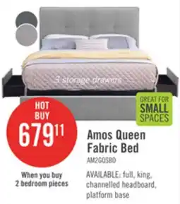 The Brick Amos Queen Fabric Bed offer
