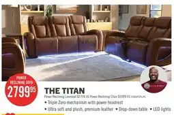 The Brick THE TITAN POWER RECLINING SOFA offer
