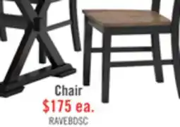 The Brick Raven Dining Chair, Ladder-Back - Two-Tone Black & Brown offer