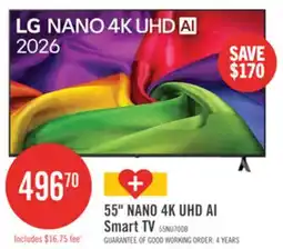 The Brick 55 NANO 4K UHD AI Smart TV offer