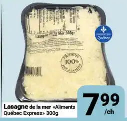 Pasquier Lasagne de la mer Aliments Québec Express offer