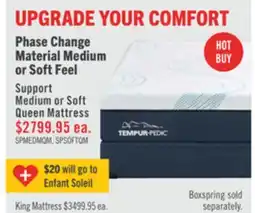The Brick Tempur-Pedic TEMPUR Support Medium Twin XL Mattress Set offer