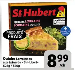 Pasquier Quiche Lorraine ou aux épinards St-Hubert offer