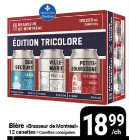 Pasquier Bière Brasseur de Montréal offer