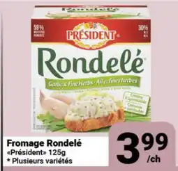 Pasquier Fromage Rondelé Président offer