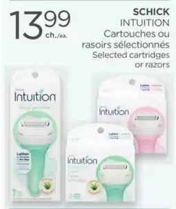 Proxim SCHICK INTUITION Selected cartridges or razors offer
