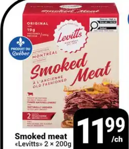 Pasquier Smoked meat Levitts offer