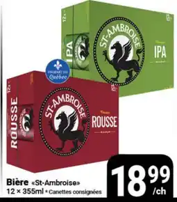 Pasquier Bière St-Ambroise offer