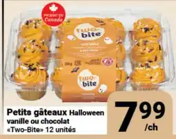 Pasquier Petits gâteaux Halloween vanille ou chocolat Two-Bite offer