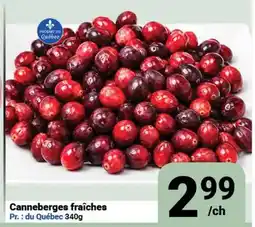 Pasquier Canneberges fraîches offer