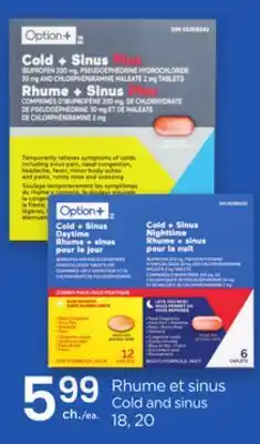 Proxim Option+ Cold and sinus offer