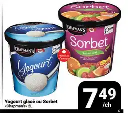 Pasquier Yogourt glacé ou Sorbet Chapman's offer