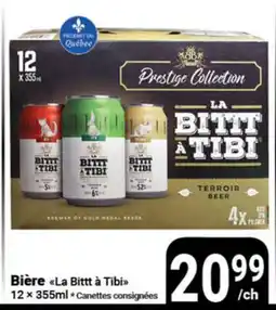 Pasquier Bière La Bittt à Tibi offer