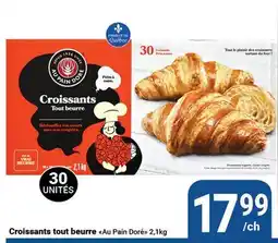 Pasquier Croissants tout beurre Au Pain Doré offer